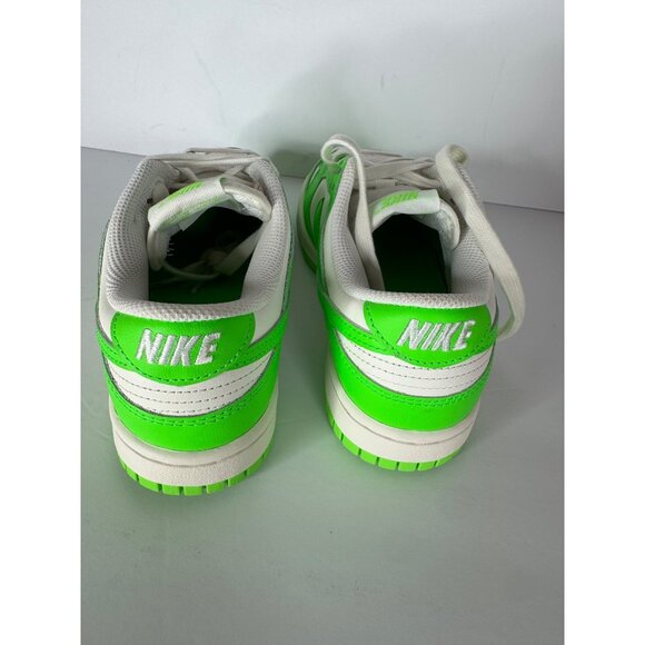 Nike Dunk Low Green Strike Sneakers Bright Green Sail White Women's Size 7 NIB - Picture 5 of 7